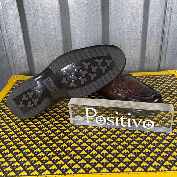 Bally Midwest Coconut Grained Leather Loafers  US 6.5 EEE - Picture 5 of 5